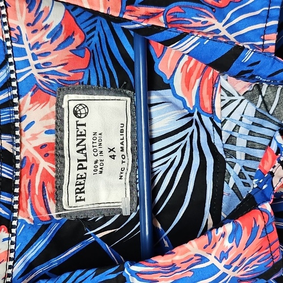 NWT Free Planet Big and Tall Mens Shirt Sz 4x - Picture 2 of 10